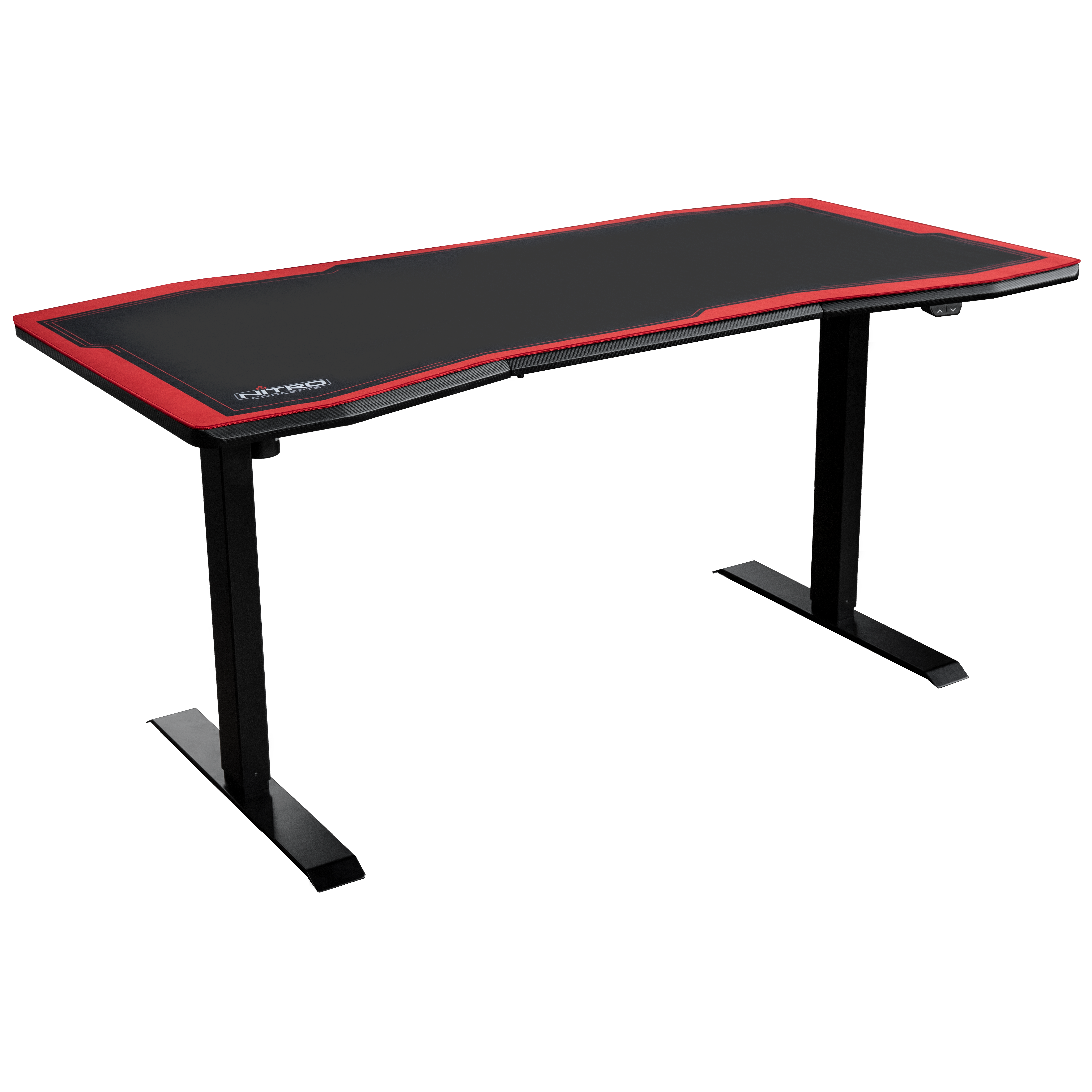  - Gaming Tisch D16E Carbon Red - elektrisch höhenverstellbar
