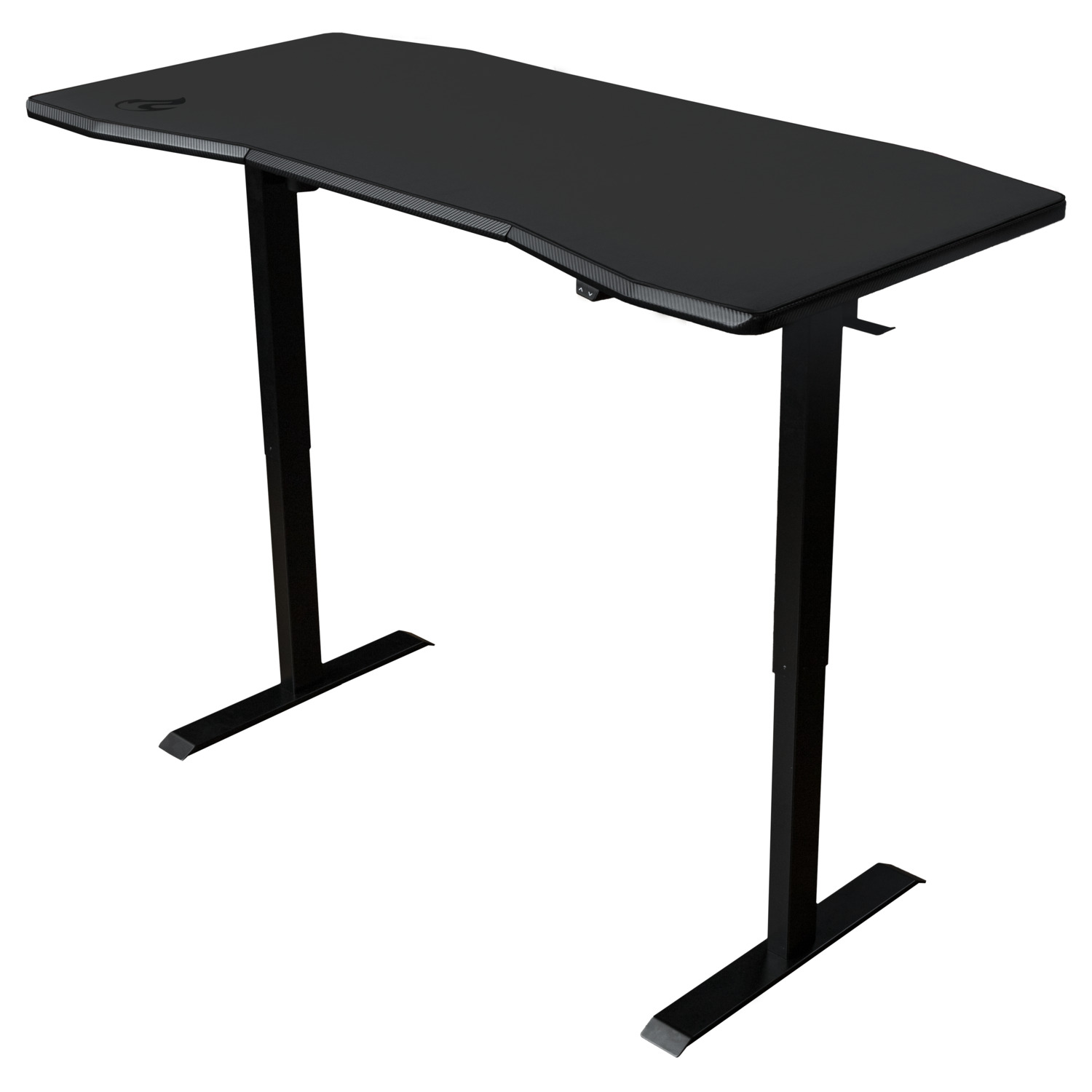 - Bureau de jeu D16E carbone noir - hauteur réglable électriquement