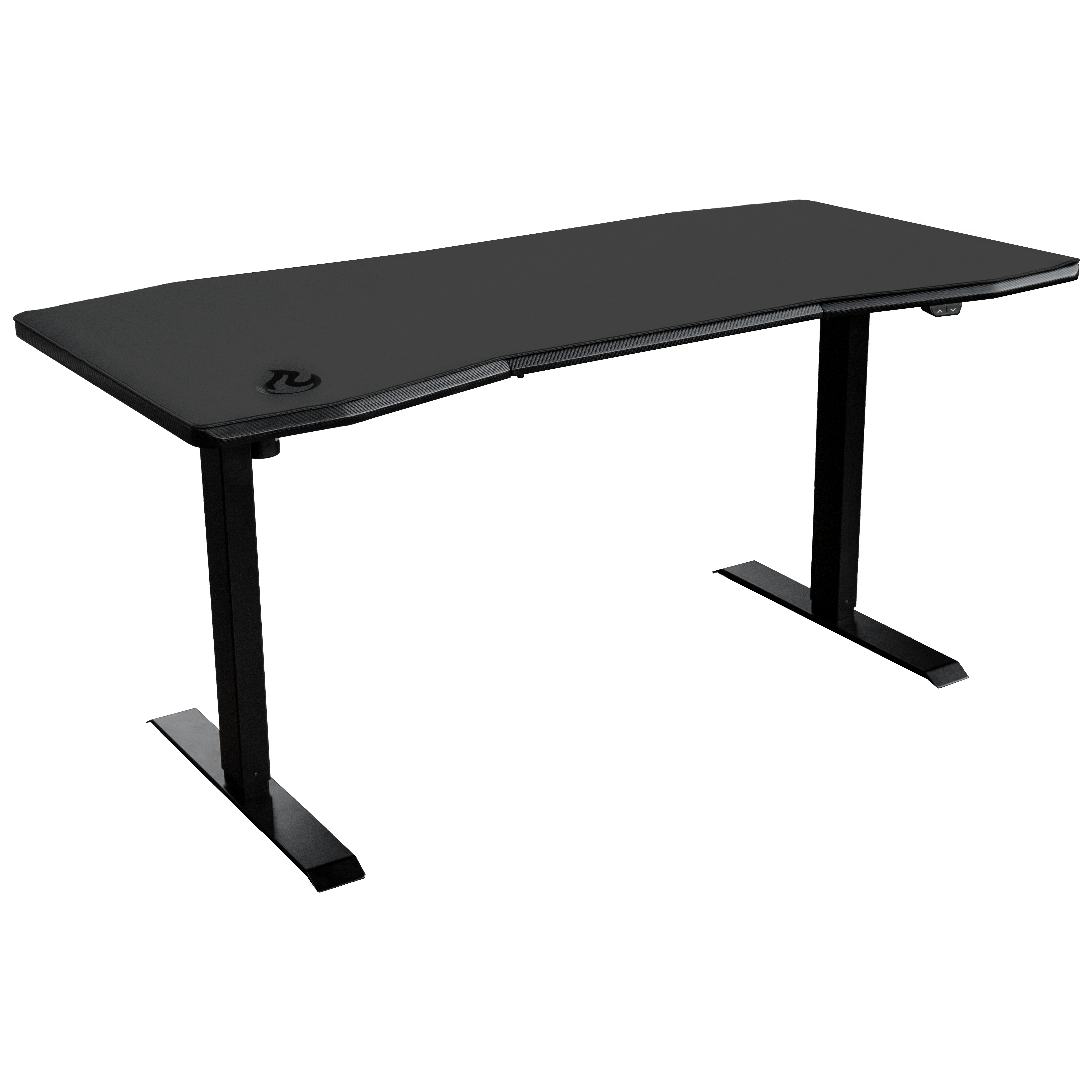  - Bureau de jeu D16E carbone noir - hauteur réglable électriquement