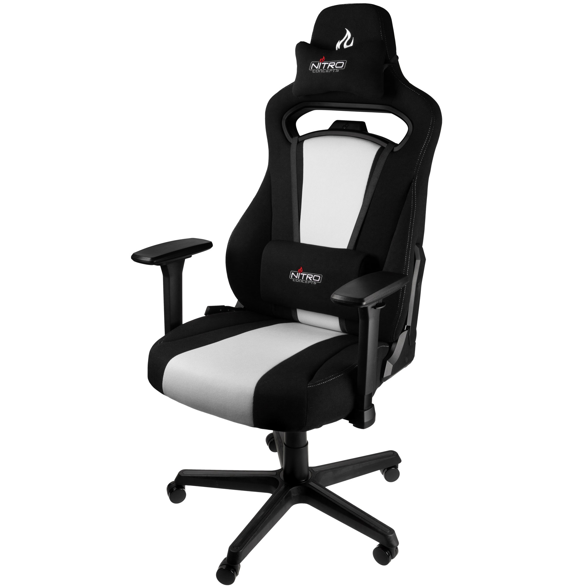 nitro-concepts - Cadeira de Gaming E250 Preto/Branco