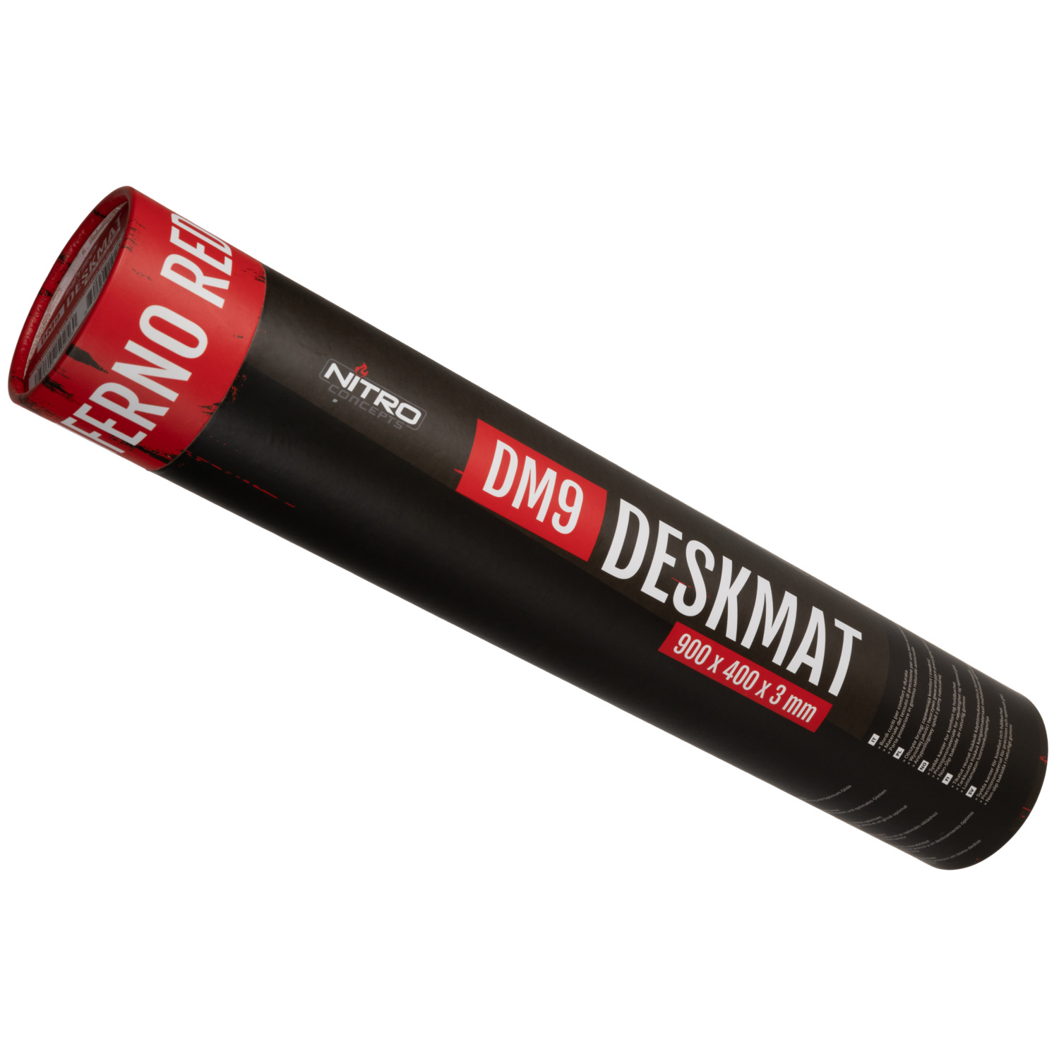 Deskmat DM9 - 900x400mm - INFERNO RED