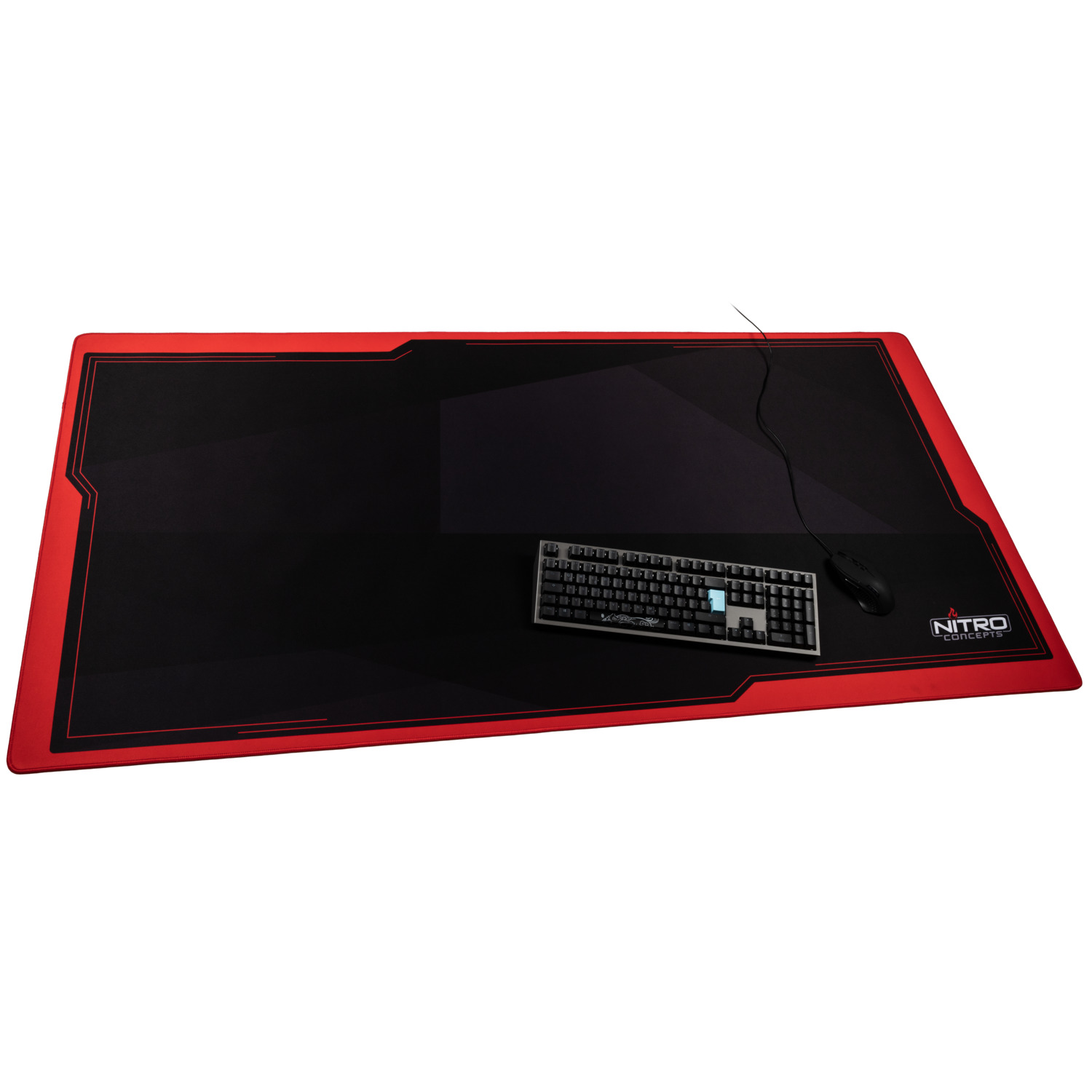 nitro-concepts - Deskmat DM16 - 1600x800mm - INFERNO RED