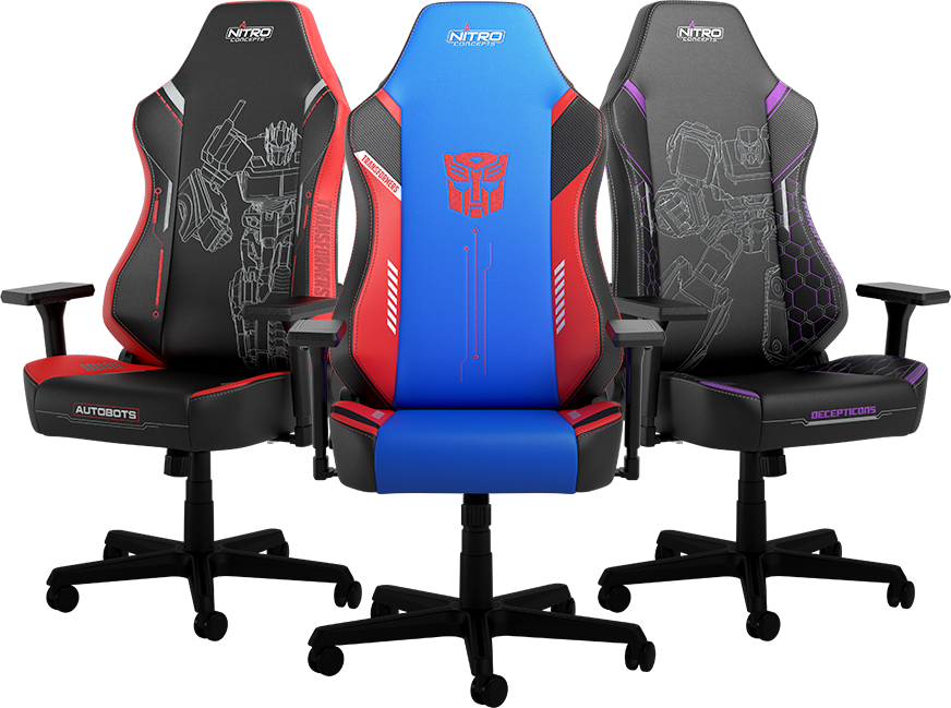 Nitro Concepts Gaming Chairs X1000 Transformers Editions