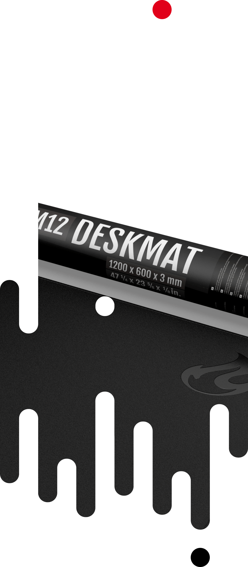 Deskmat Dm12 10 X 600 Mm Stealth Black