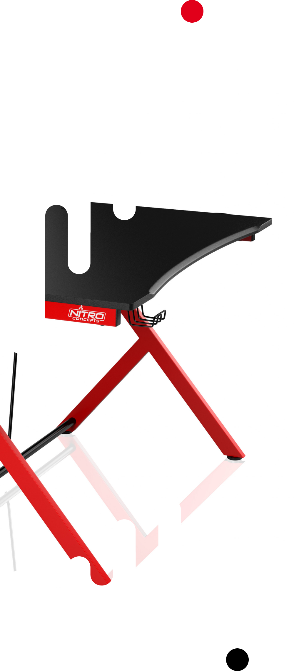 ergonomic design Gaming Desk D12