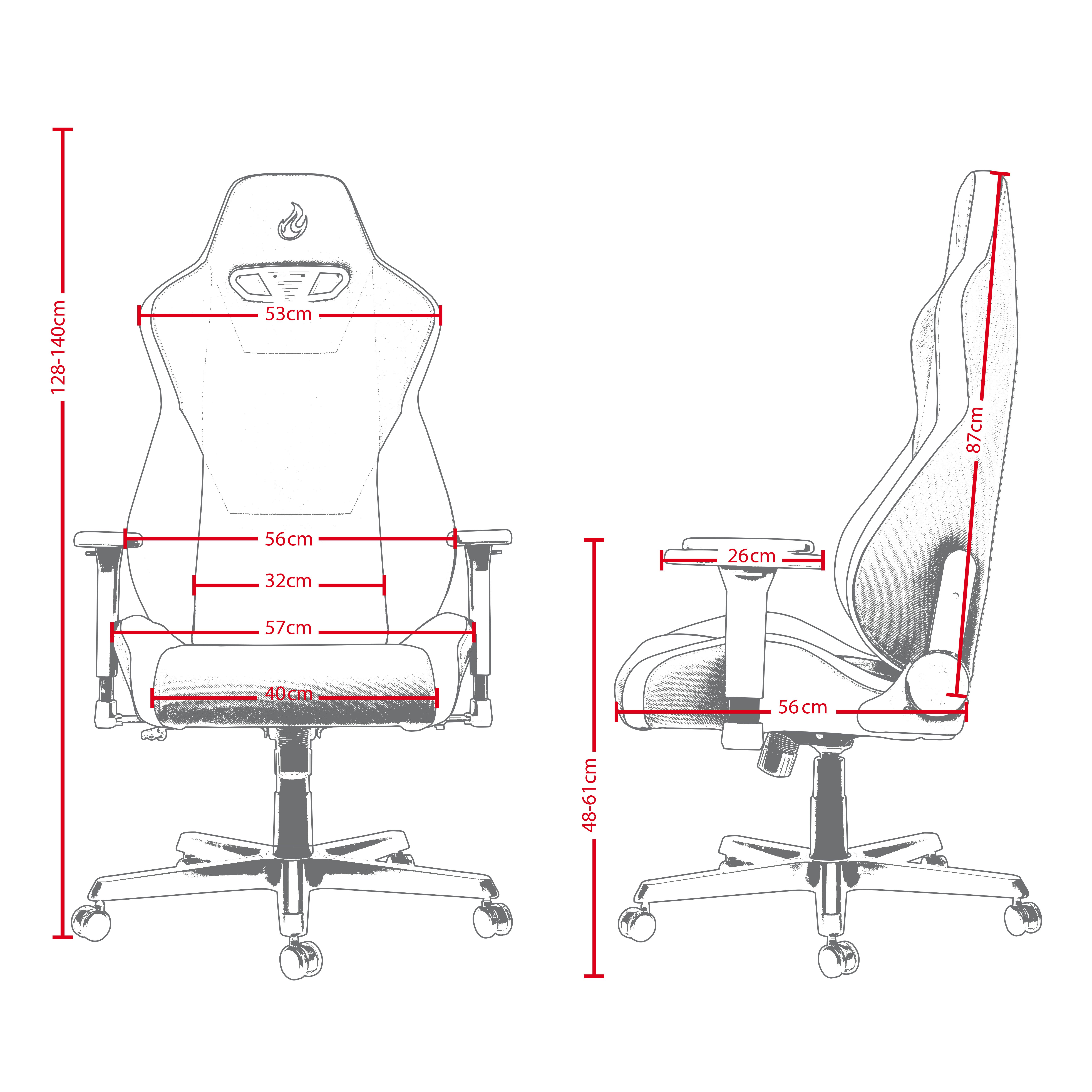 S300 Ex Gaming Chair Inferno Red