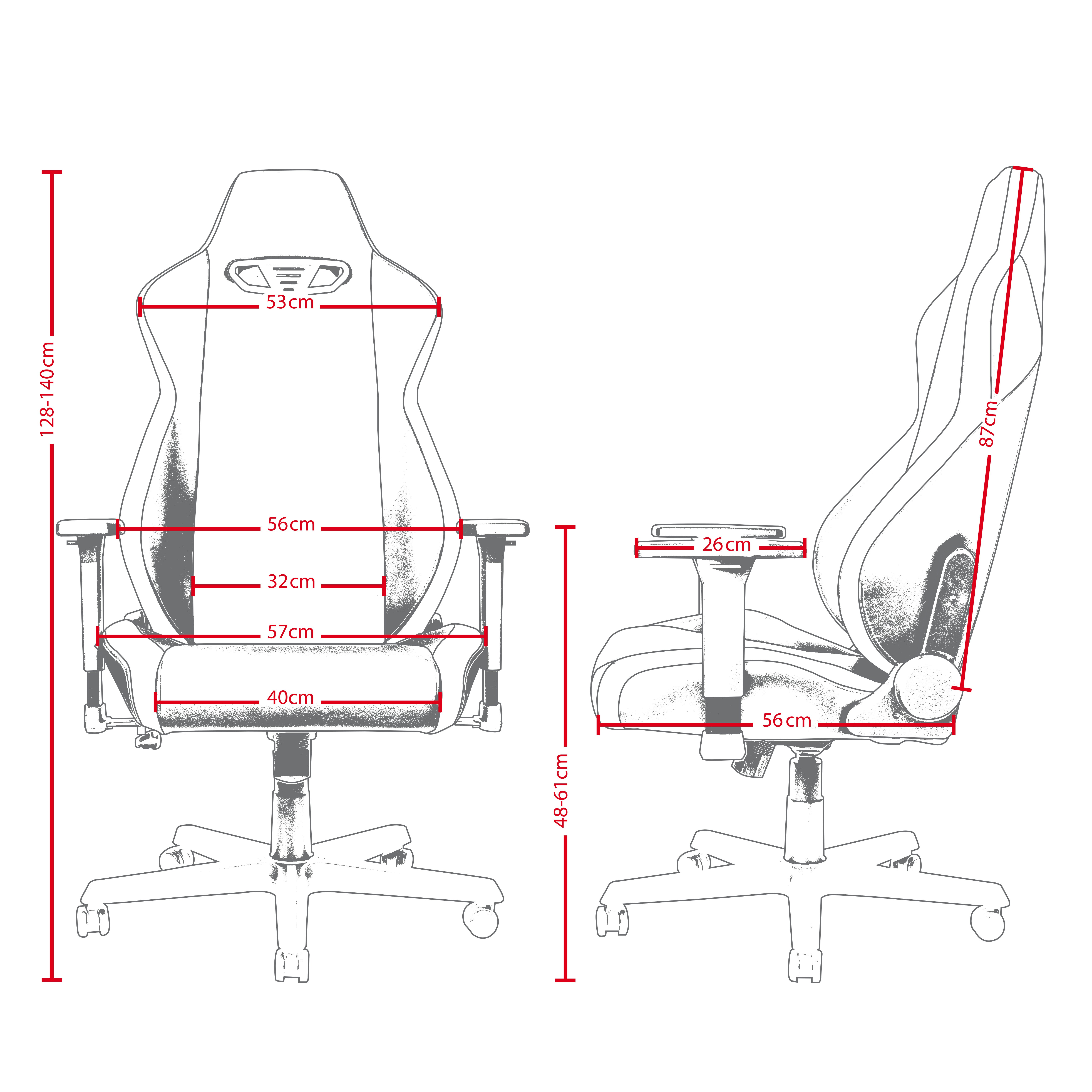 S300 Gaming Chair Inferno Red