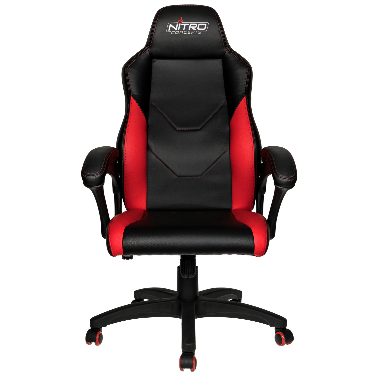 Nitro Concepts - Cadeira de Gaming C100 - Preto / Vermelho