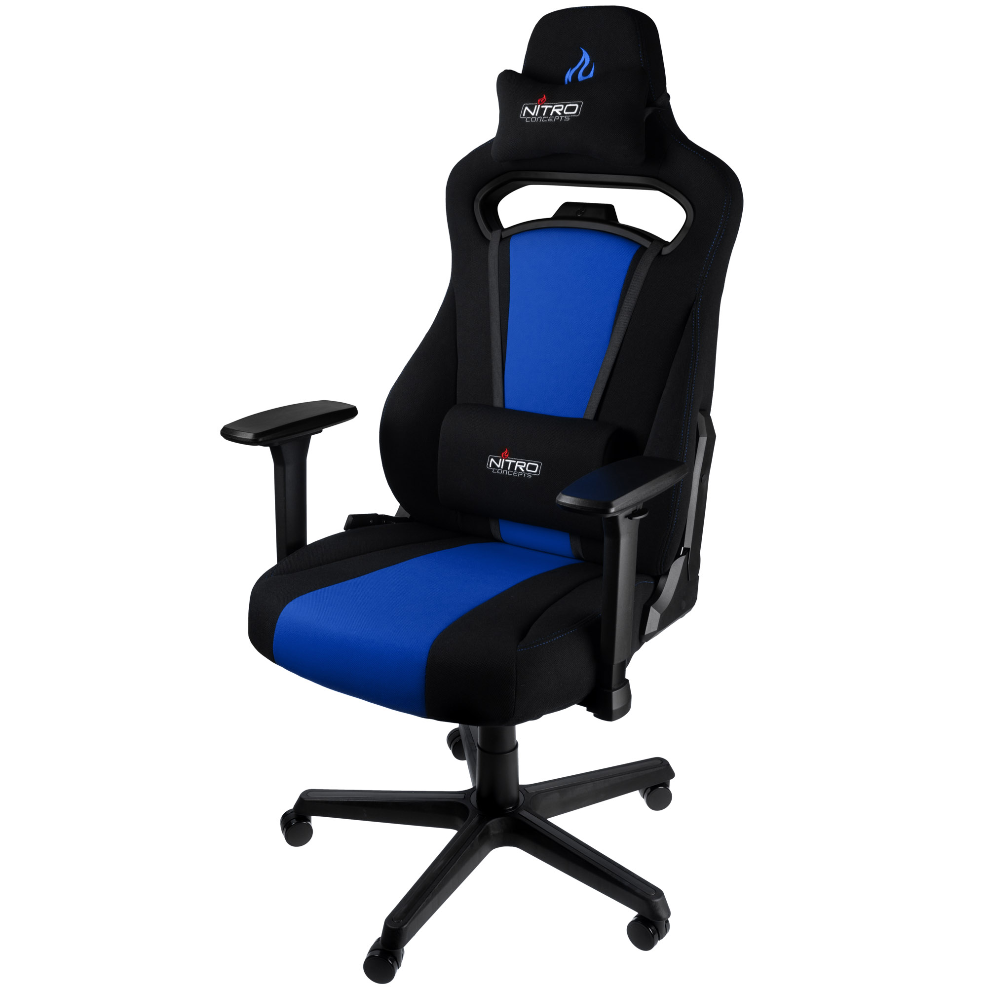 Cadeira de Gaming  E250 Preto/Azul
