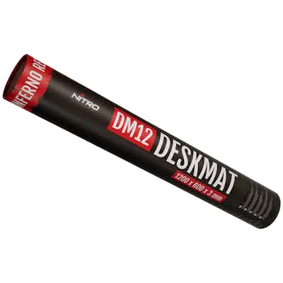 Deskmat DM12 - 1200x600mm - INFERNO RED