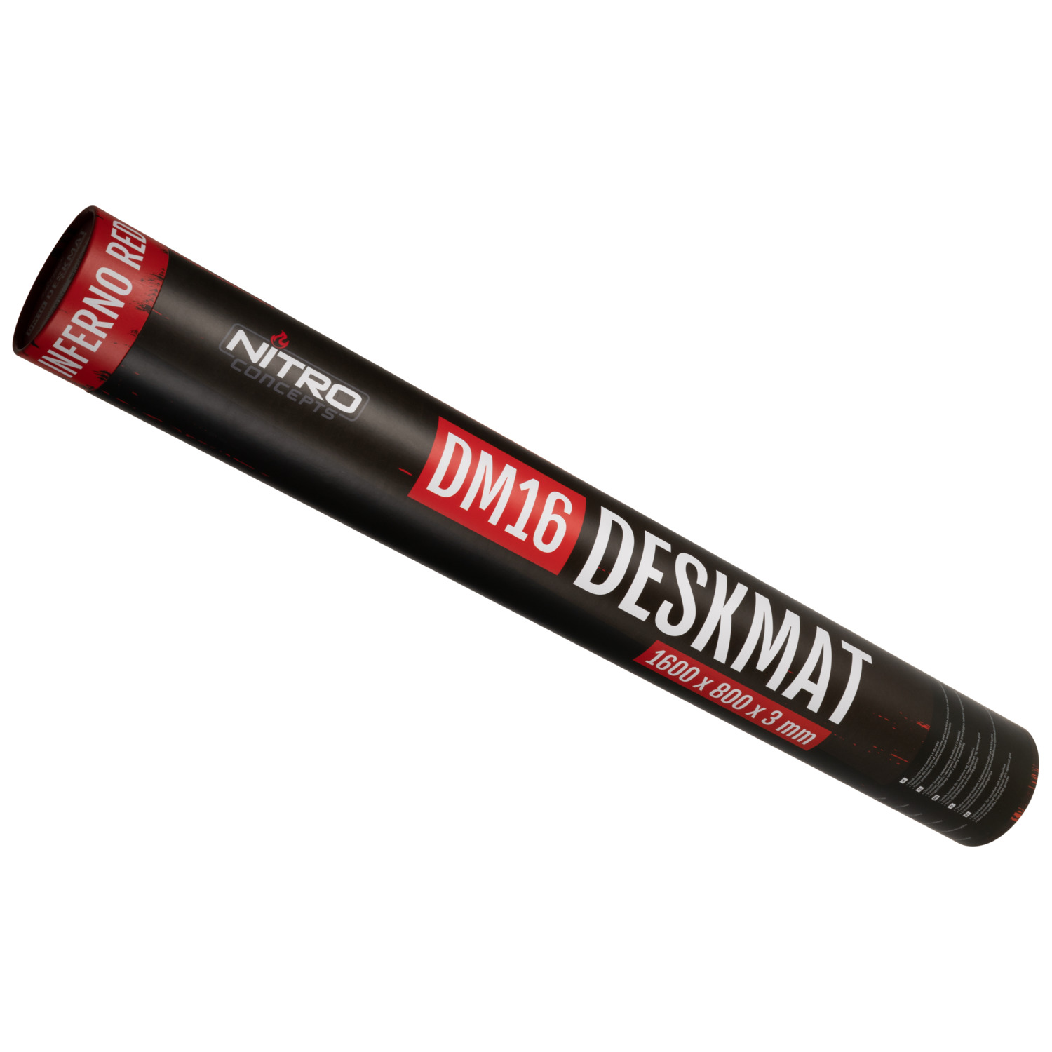 Deskmat DM16 - 1600x800mm - INFERNO RED