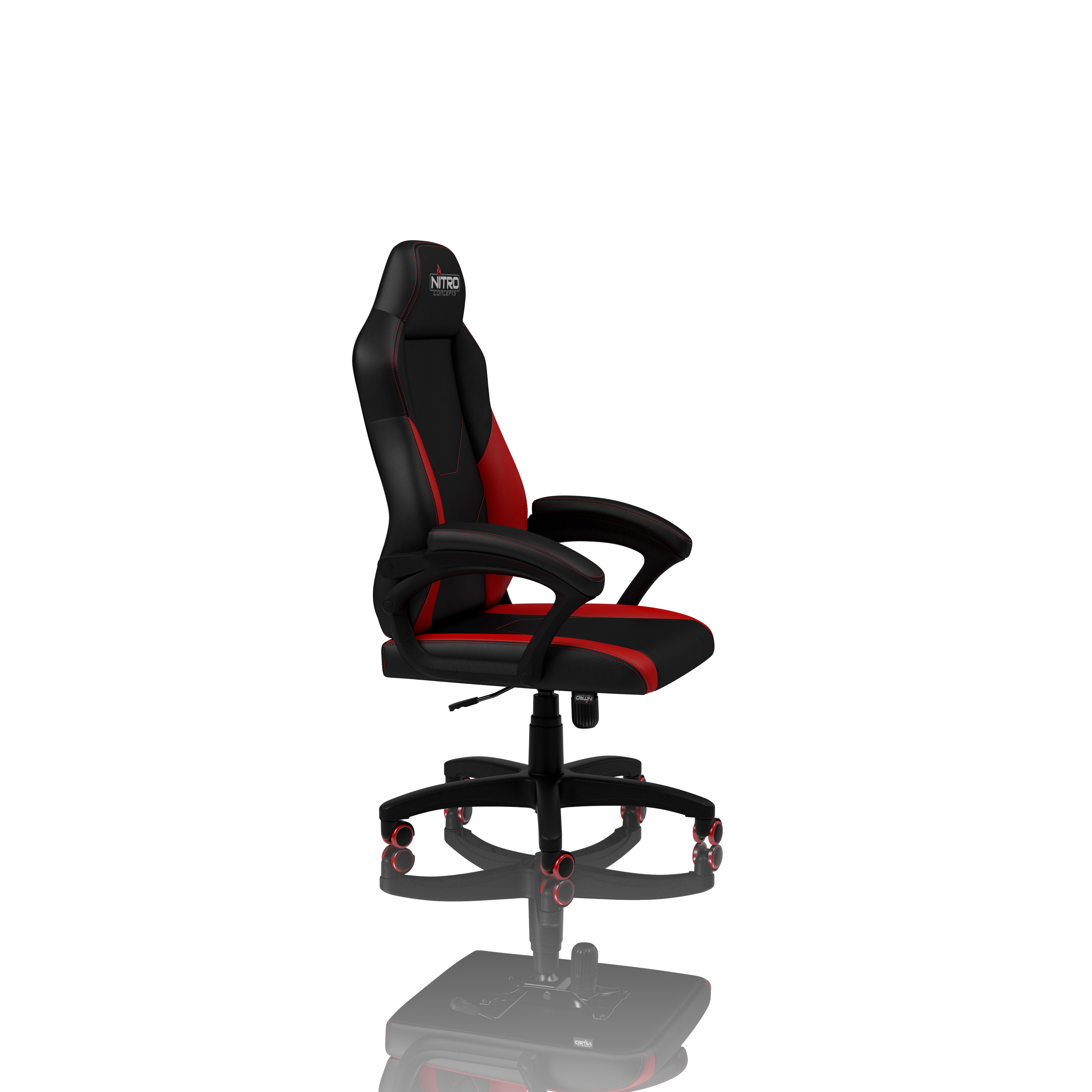 Nitro Concepts - Cadeira de Gaming C100 Preto/Vermelho