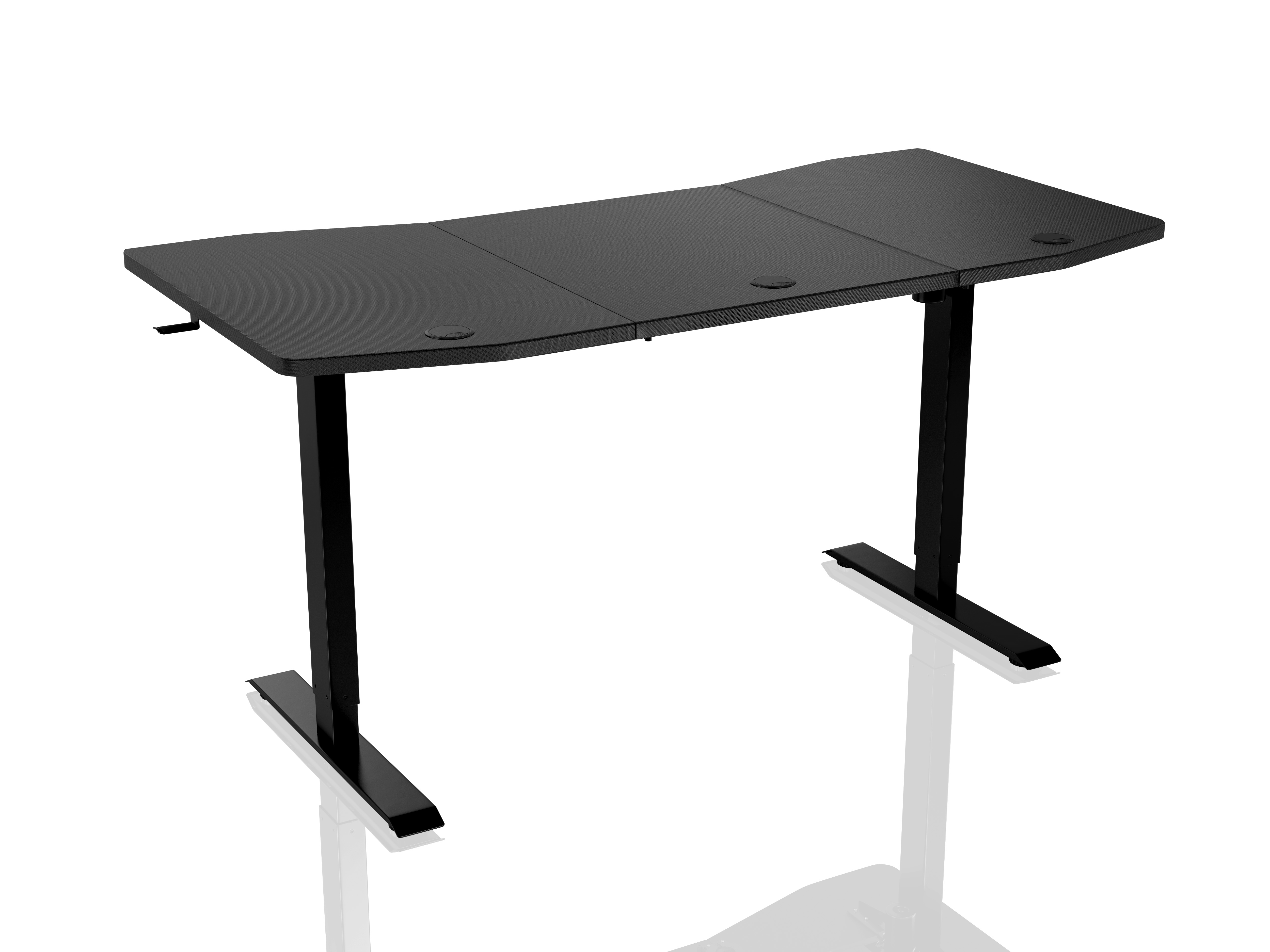 Gaming Tisch D16E Carbon Black - elektrisch höhenverstellbar
