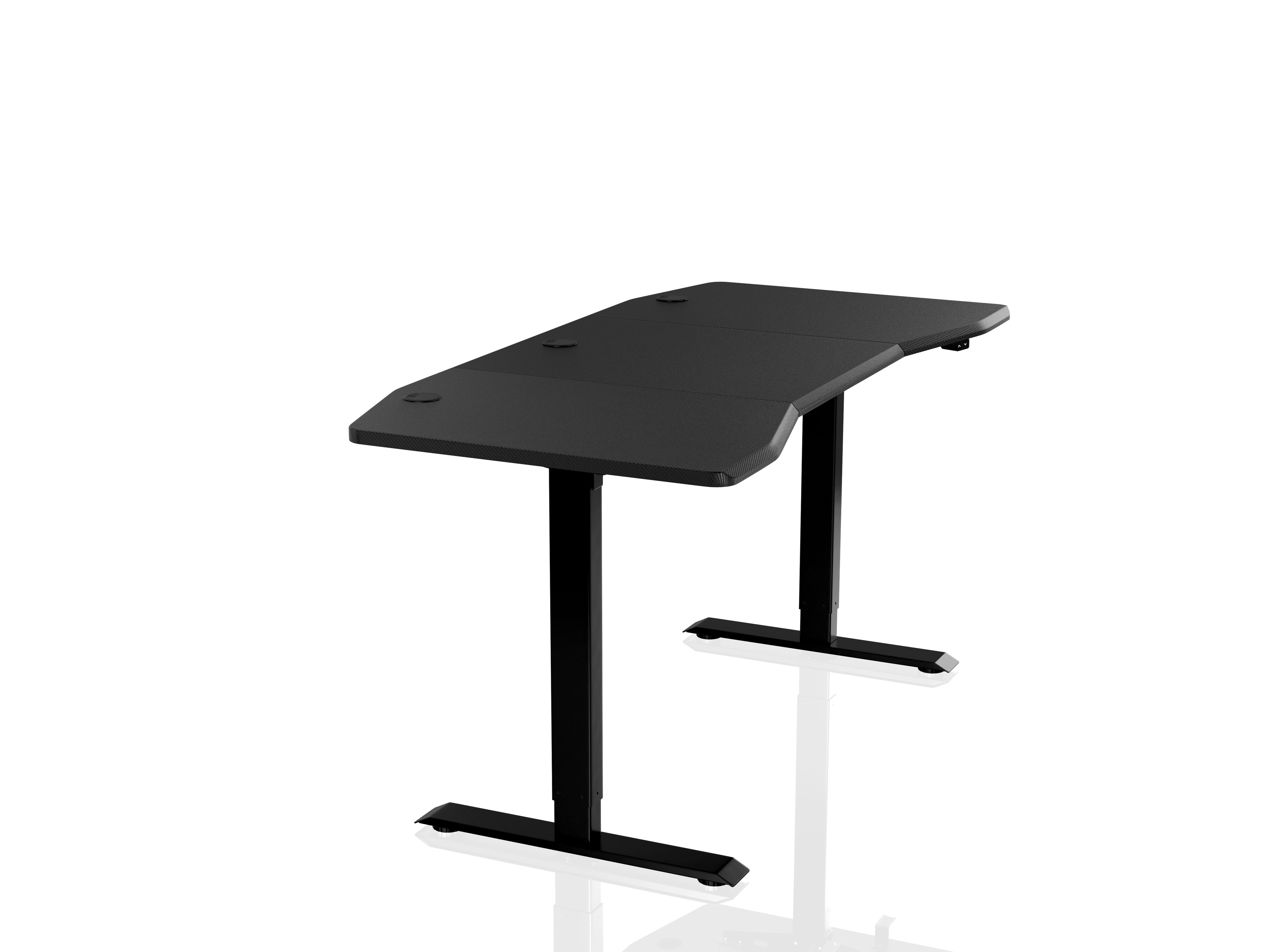 Gaming Desk D16e Carbon Red Electrically Adjustable Height